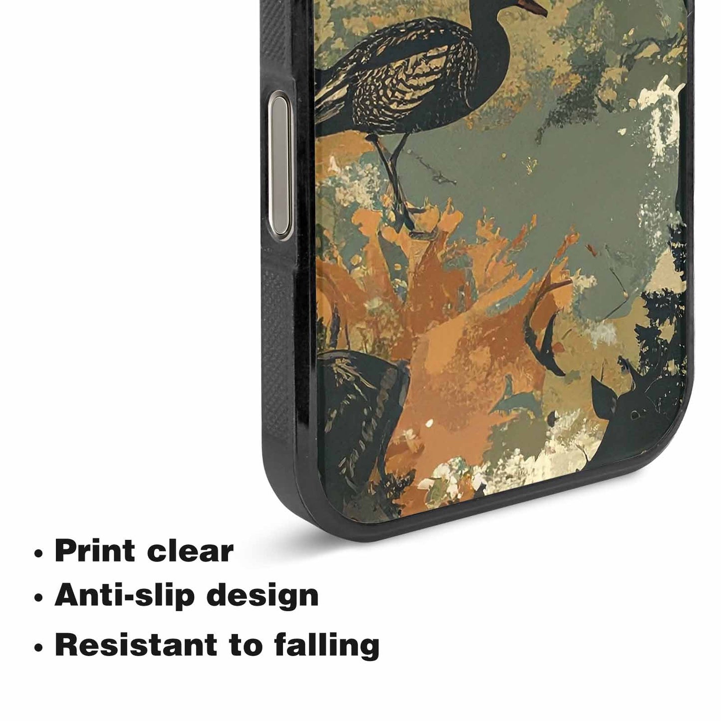 iPhone 16 Pro Max Case — Hunting Camouflage Pattern With Deer And, Custom Phone Case
