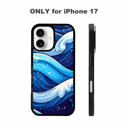 iPhone 17 Case — Glossy Winter Wave Cartoon Cute, Custom Designed Case Cover