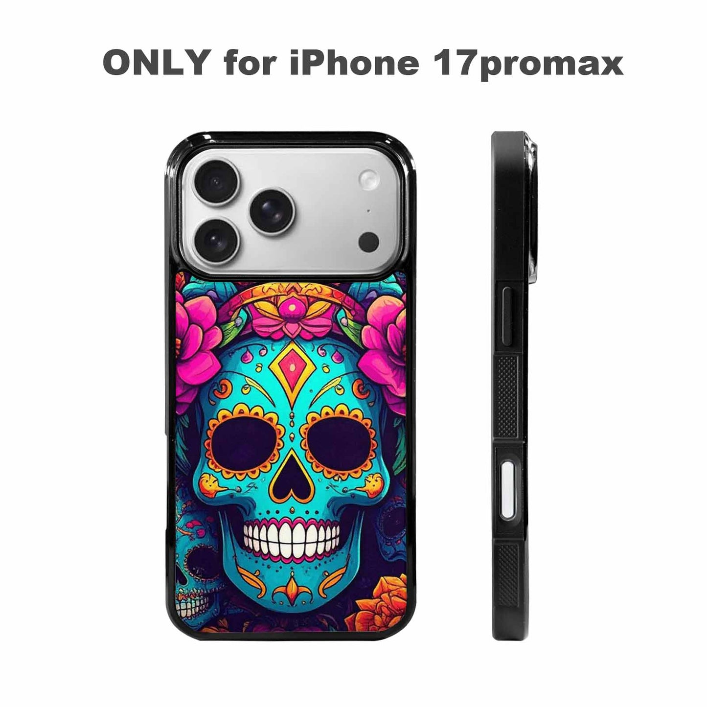 iPhone 17 Pro Max Case — Skull Dark Art Gothic Print Gothic, Unique Phone Case Design