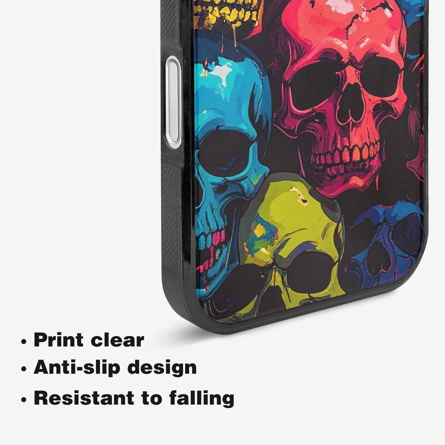 iPhone 16 Plus Case — 1000s Of Skulls Digital Camo Drip, Custom Print Case Cover