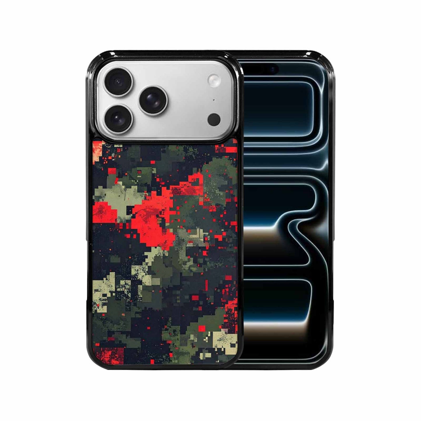 iPhone 17 Pro Max Case — Small Military Camouflage Blotch Camo, Custom Phone Case