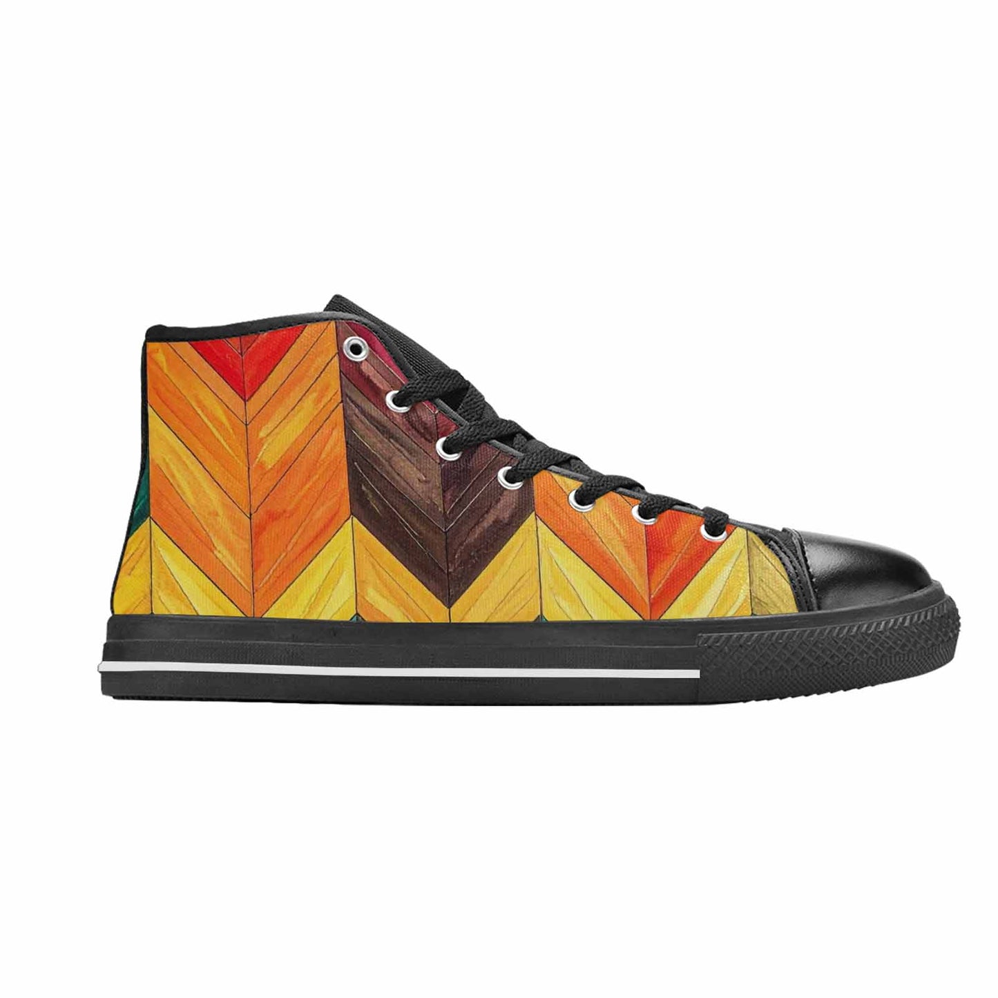 MEN'S Progress Pride Flag High Top Canvas Surreal Custom Shoes