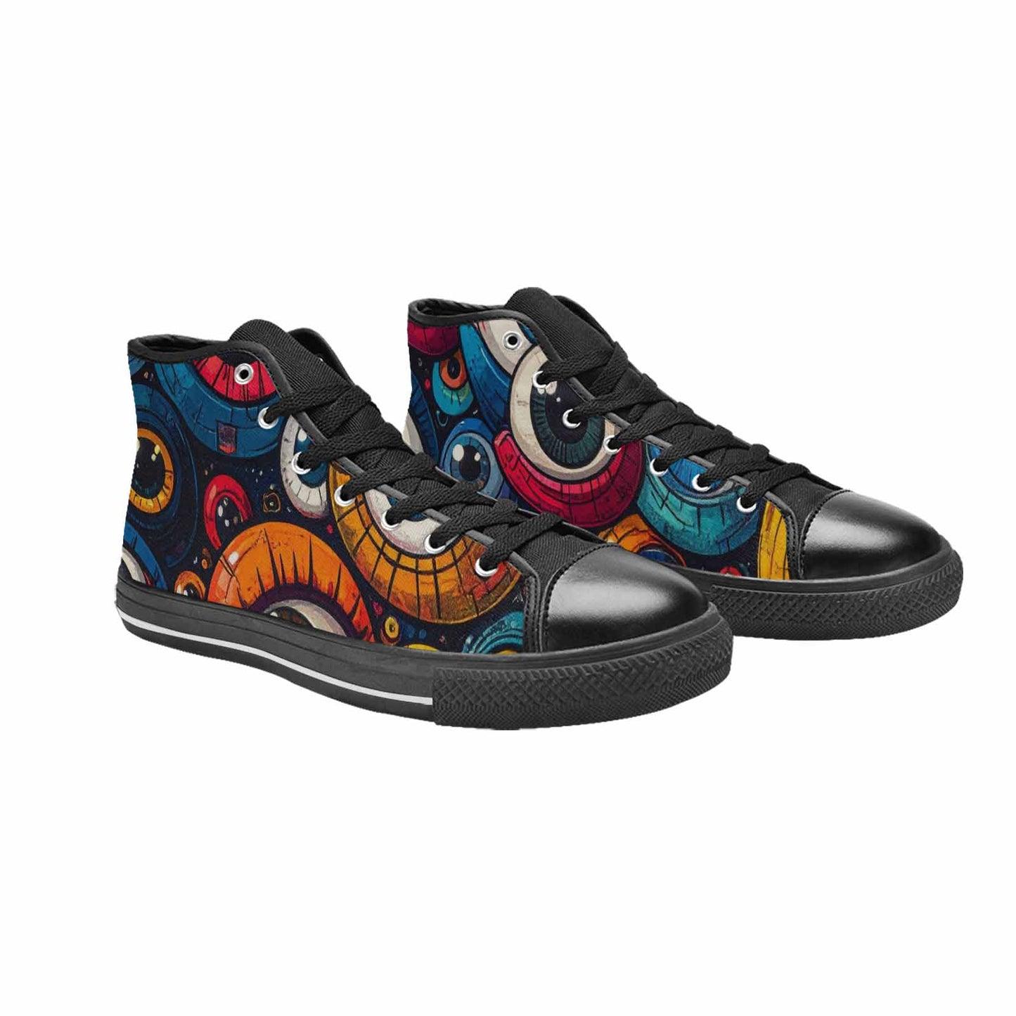 WOMEN'S Cartoon Eyeballs High Top Canvas Dreamcore Custom Shoes