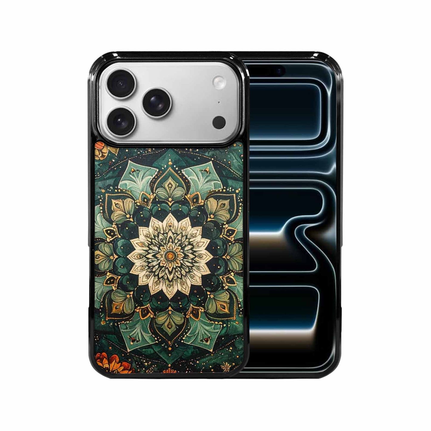 iPhone 17 Pro Max Case — Small Mandala Pattern, Randomly Floral, Custom Art Phone Cover
