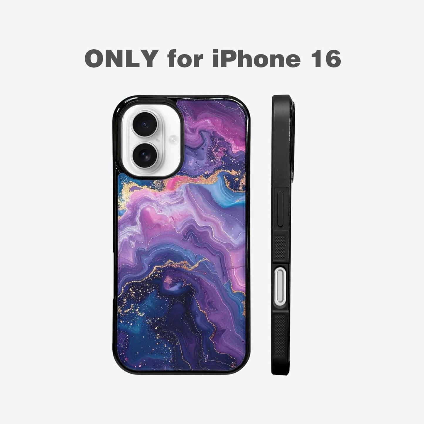 iPhone 16 Case — Marble Galaxy, Custom Designed Case Cover
