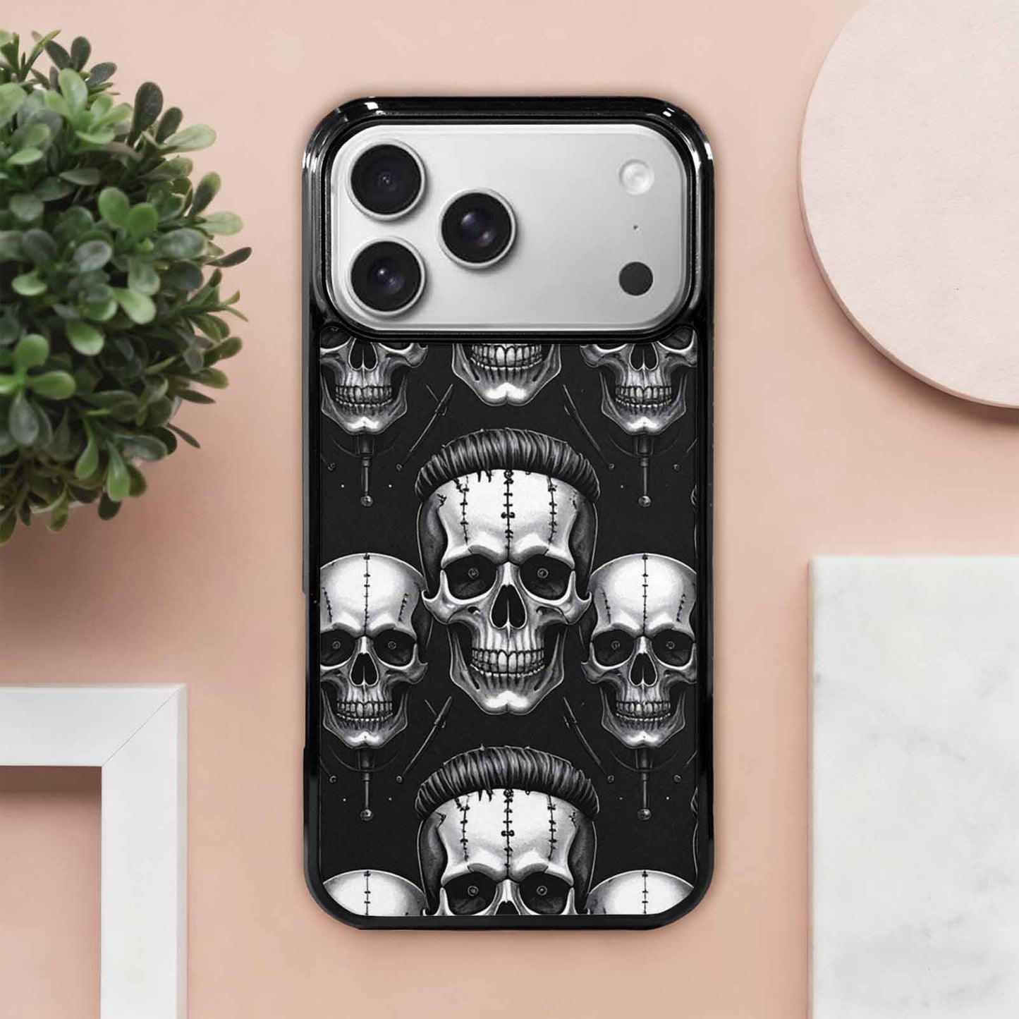 iPhone 17 Pro Max Case — Skull Dark Art Gothic Print Gothic, Custom Phone Case