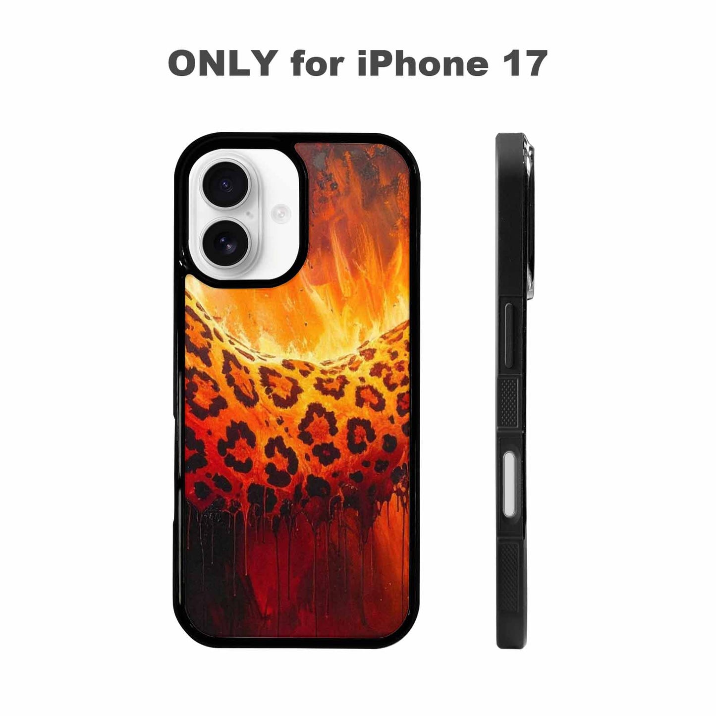 iPhone 17 Case — Seamless Repeating Pattern Of Animal Print, Customized Protective Case