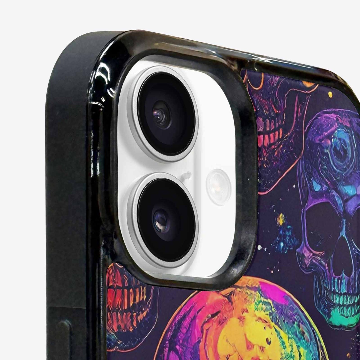 iPhone 16 Plus Case — Galaxy Skulls, Original Design Phone Case