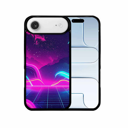 iPhone 17 Air Case — Neon Cartoon Art Pattern Retro Vintage, Custom Print Case Cover