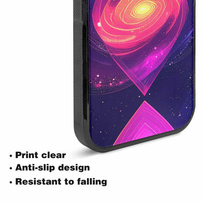 iPhone 15 Plus Case — Rose Galaxy Art Seamless Pattern Vibrant, Custom Print Case Cover