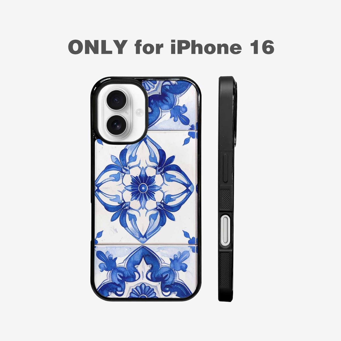 iPhone 16 Case — Mexican Talavera Tile Pattern Floral Geometric, Unique Phone Case Design