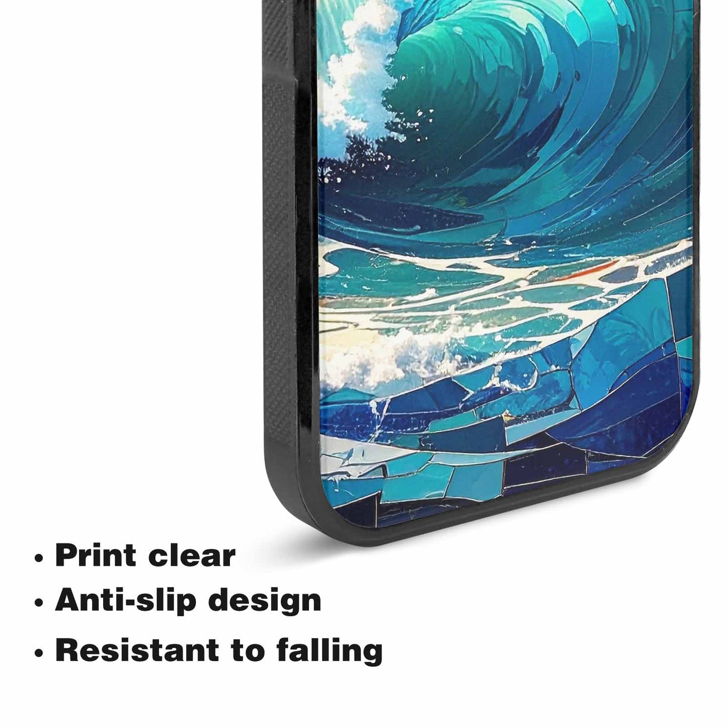 iPhone 15 Plus Case — Wave Crest Splash Wave Crest Splash, Personalized Phone Case