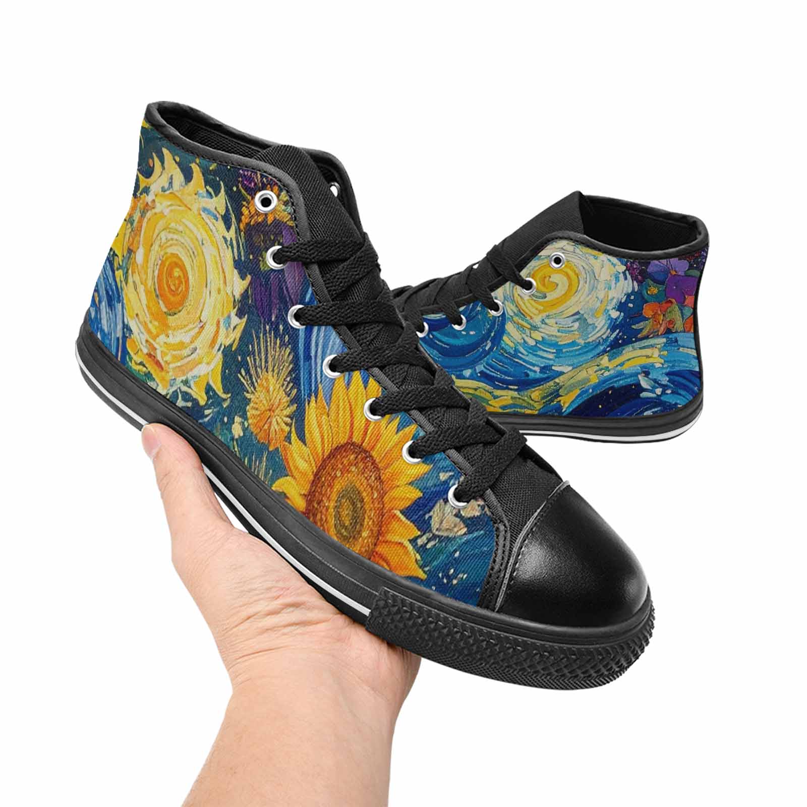 WOMEN'S Blend All Versions High Top Canvas Vivid Custom Shoes