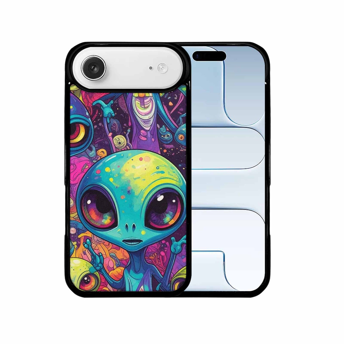 iPhone 17 Air Case — Cartoon Alien Characters Alien Scifi, Unique Phone Case Design