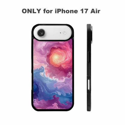 iPhone 17 Air Case — Seamless Repeating Pattern Of Overlapping Galaxy, Customized Protective Case