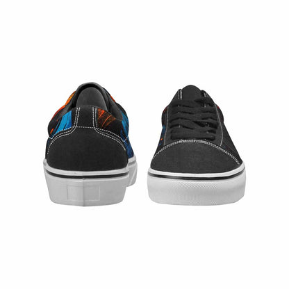 WOMEN'S Flame Burst Lace-Up Canvas Vivid Sneakers