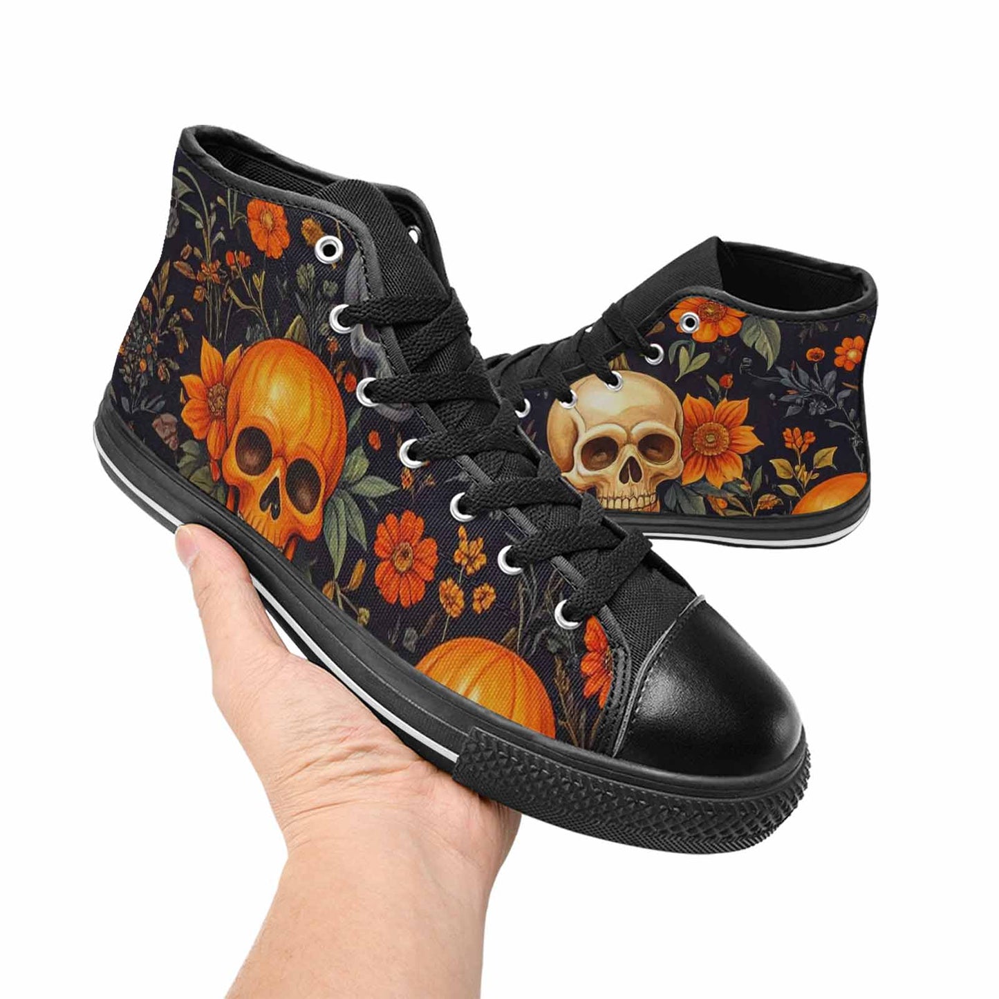 MEN'S Skulls - Halloween High Top Canvas Dreamcore Sneakers