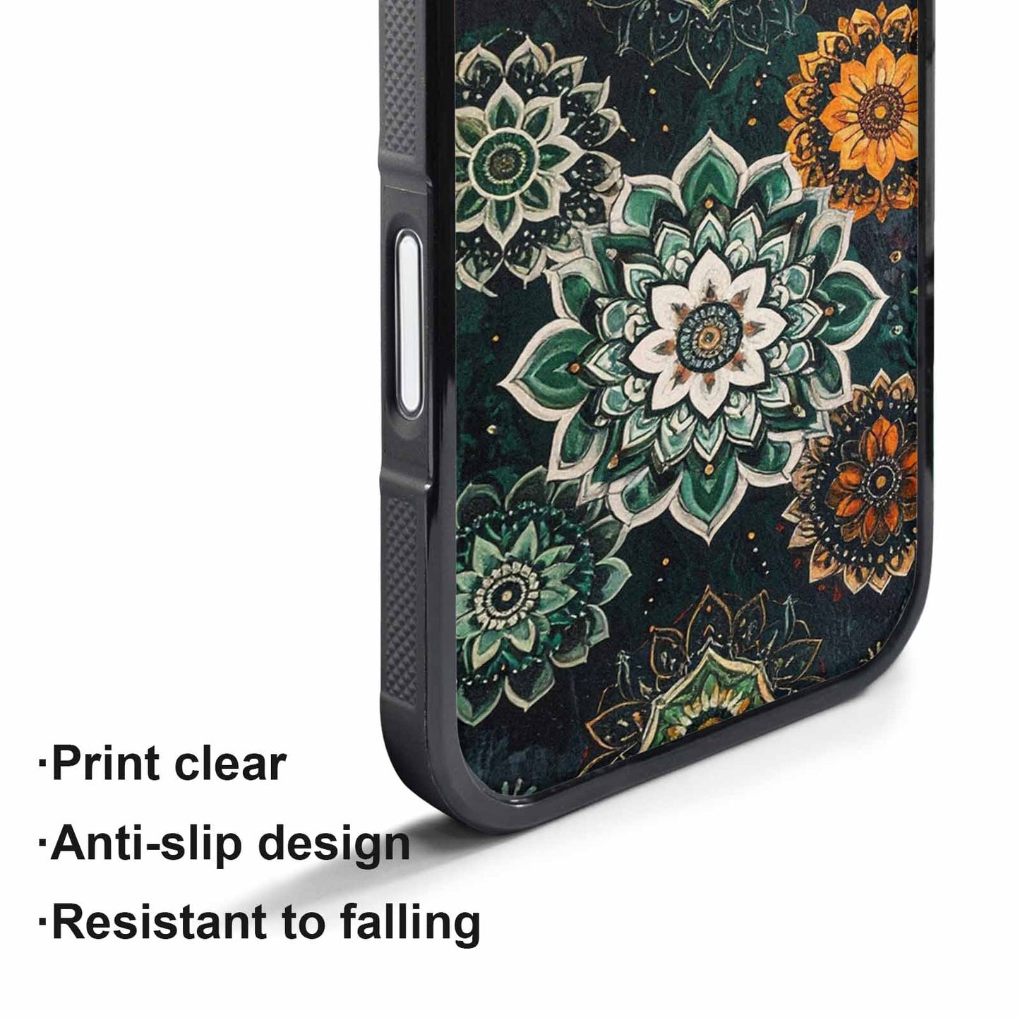iPhone 17 Pro Max Case — Small Mandala Pattern, Randomly Floral, Custom Print Case Cover