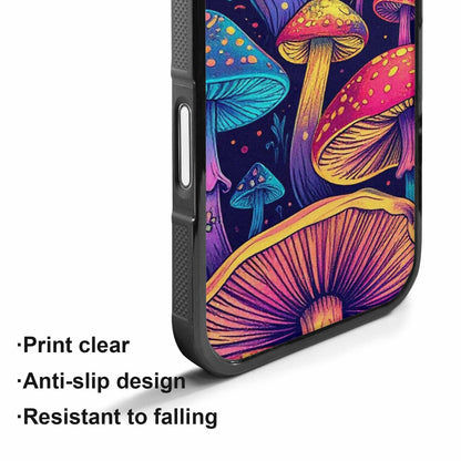iPhone 17 Case — Mushroom Psychedelic Art Seamless Original Art, Customized Protective Case