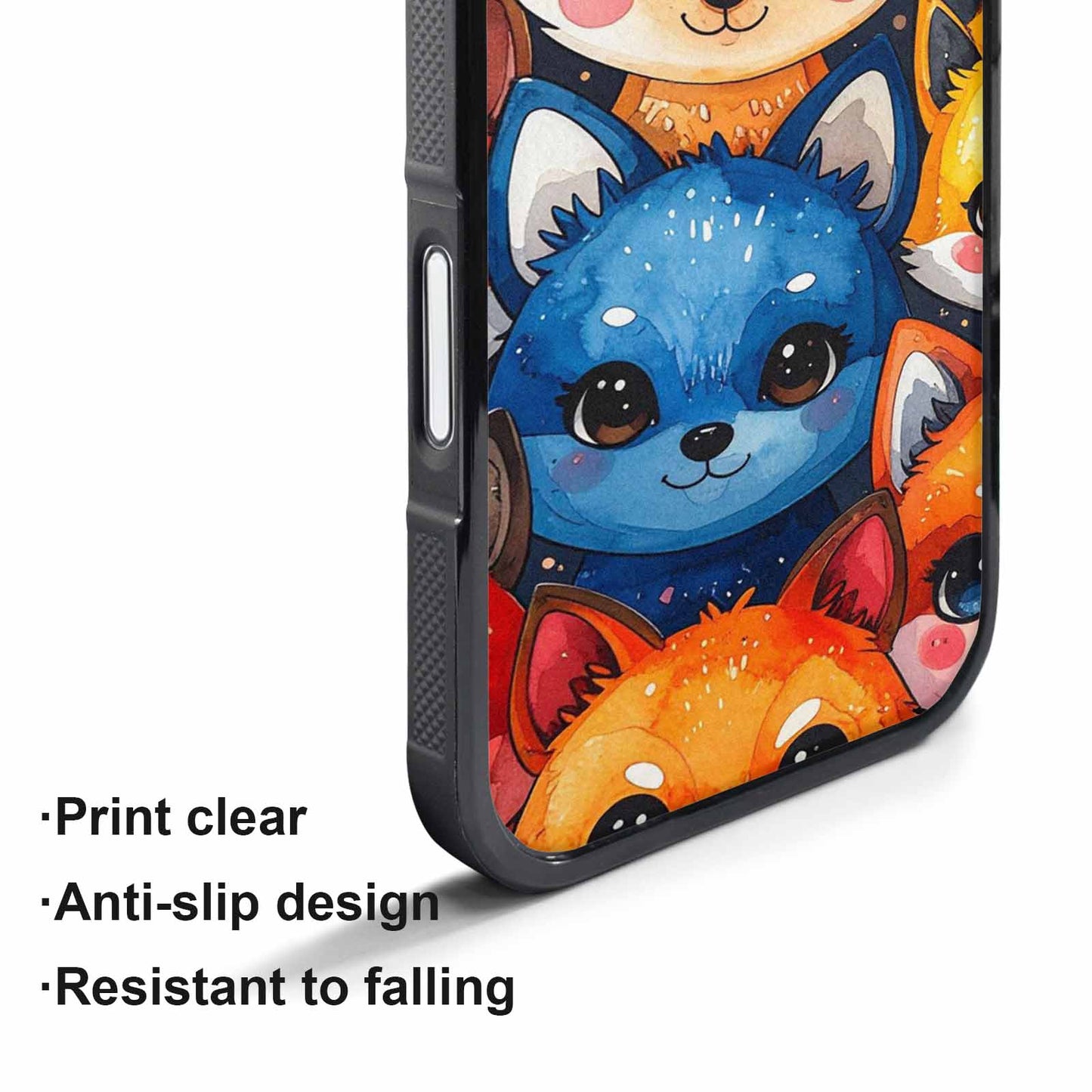 iPhone 17 Pro Max Case — Watercolor Kawaii Fox Watercolor Abstract, Customized Protective Case