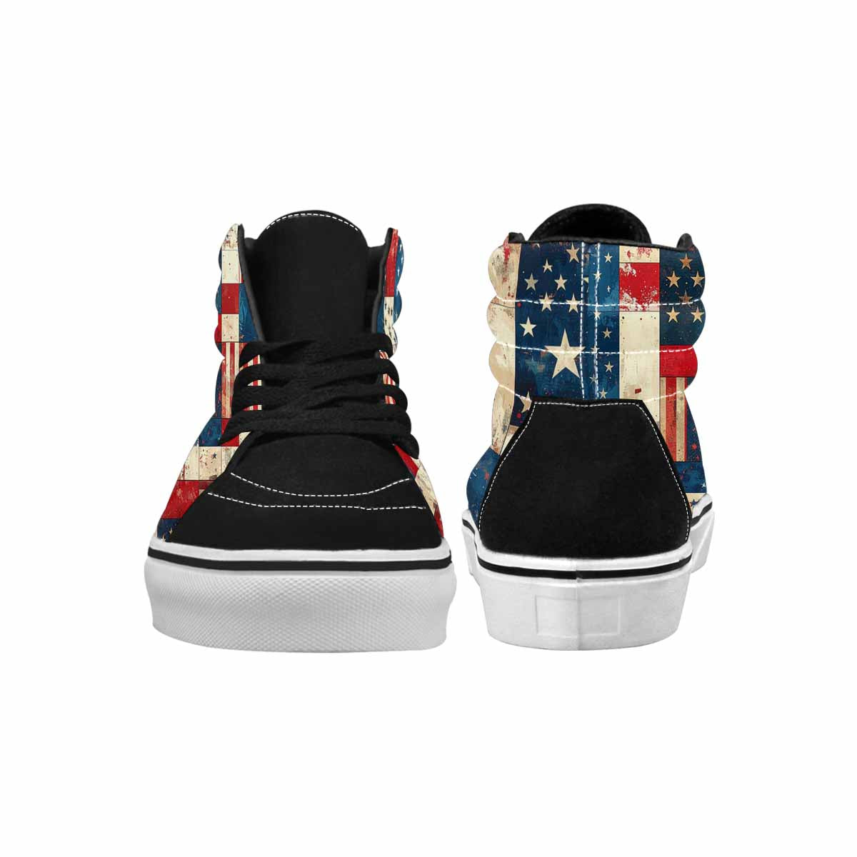 MEN'S American Flag Stars High Top Canvas Y2K Custom Sneakers