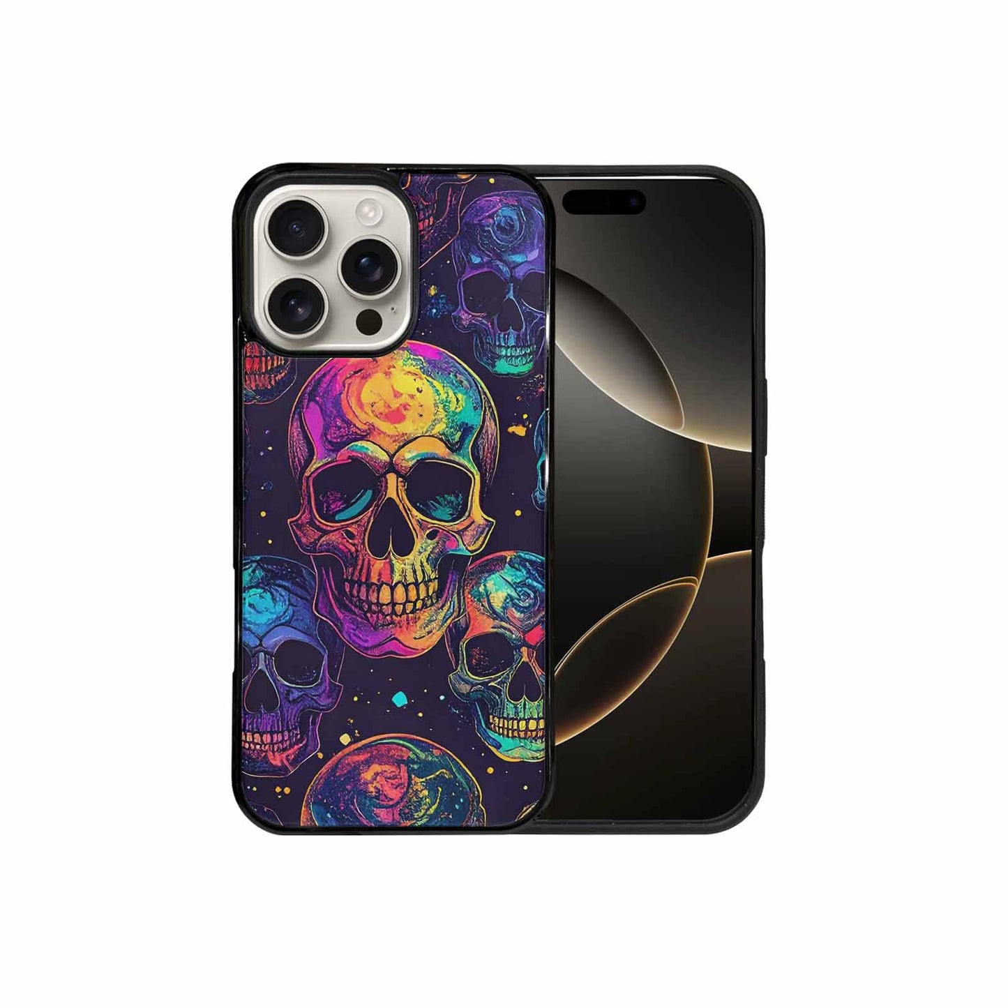 iPhone 16 Pro Max Case — Galaxy Skulls, Custom Phone Case
