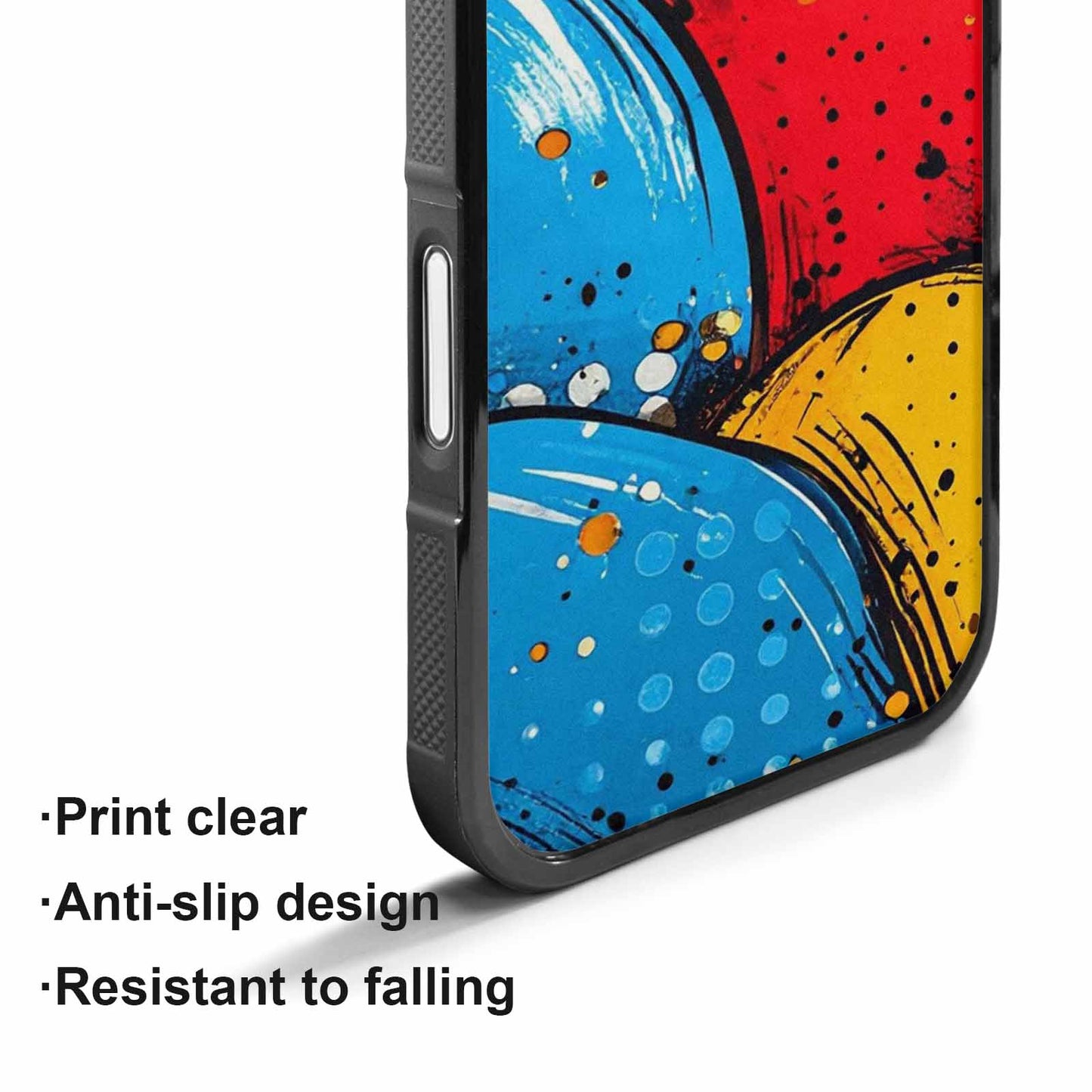 iPhone 17 Case — Small Comic Book Halftone Original Art, Custom Art Phone Cover