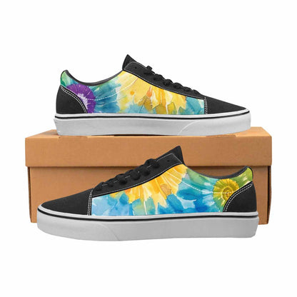 WOMEN'S Tie Dye Swirl Canvas Lace-Up Grunge Shoes