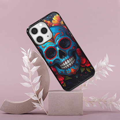 iPhone 15 Pro Max Case — Graffiti Skull Art Seamless Pattern Vibrant, Custom Art Phone Cover