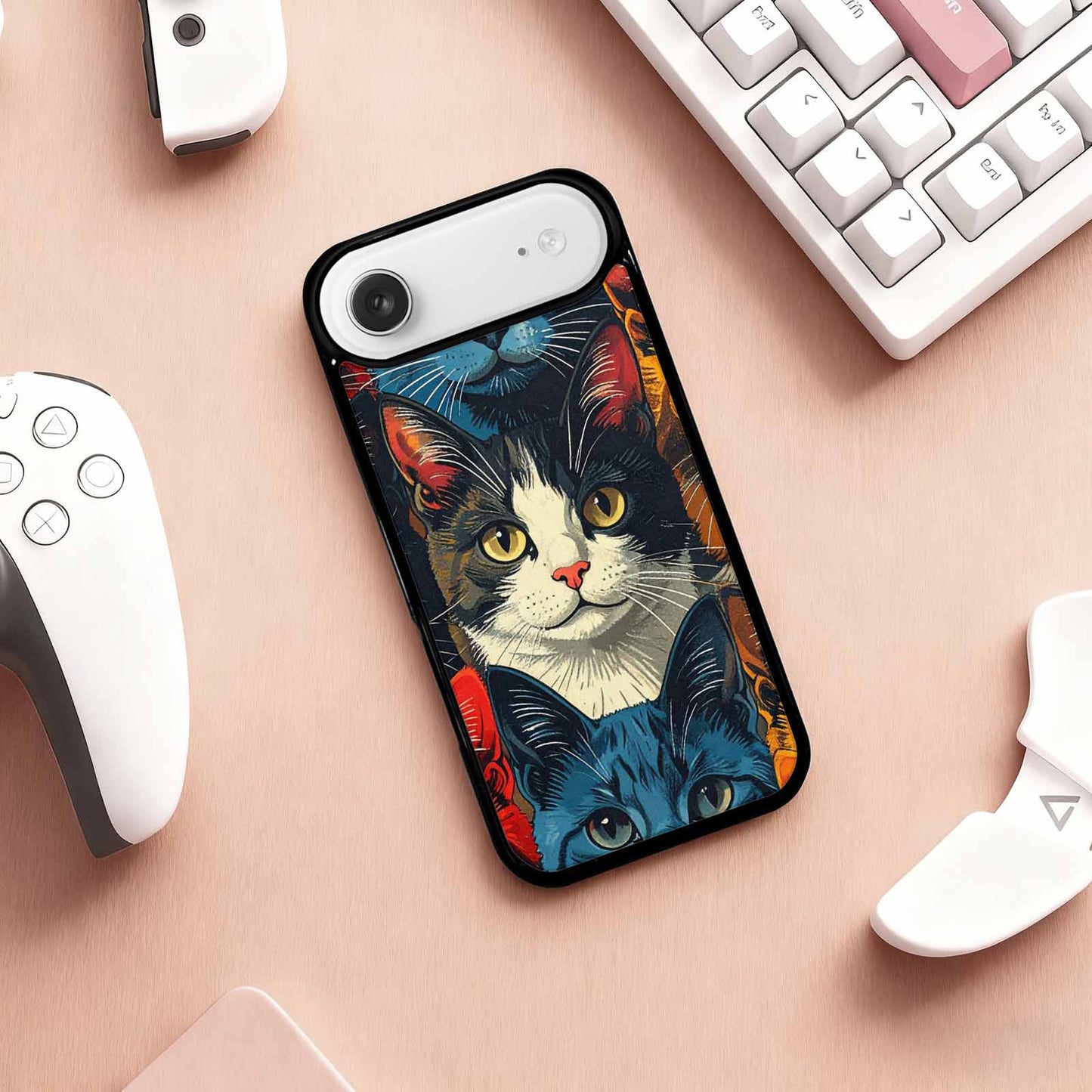 iPhone 17 Air Case — Vintage Paw Print Cat Retro Vintage, Custom Printed Phone Case