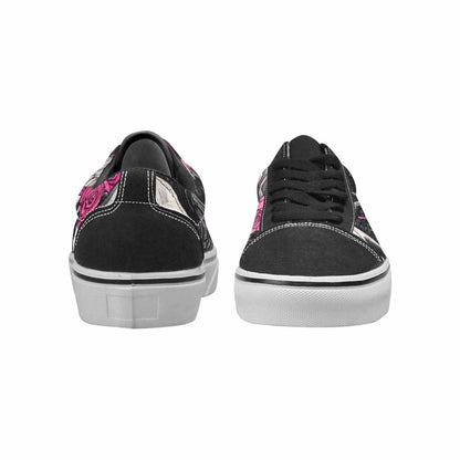 WOMEN'S Skull Roses Lace-Up Canvas Dreamlike Custom Shoes