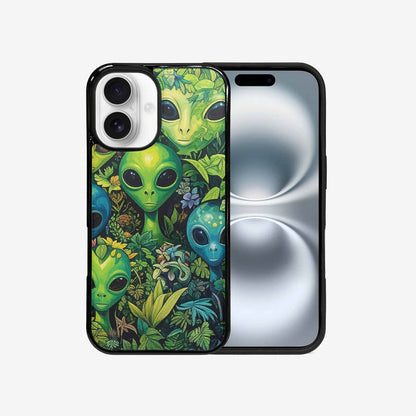 iPhone 16 Case — Aliens Pattern Hundreds Of Sma Giq, Original Design Phone Case