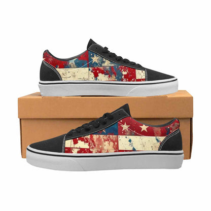 WOMEN'S American Flag Stars Canvas Lace-Up Aesthetic Shoes
