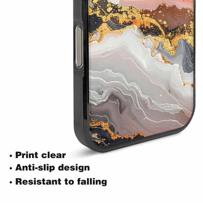 iPhone 16 Pro Max Case — Marble Vein Marble Veins Pattern Hundreds, Custom Printed Phone Case
