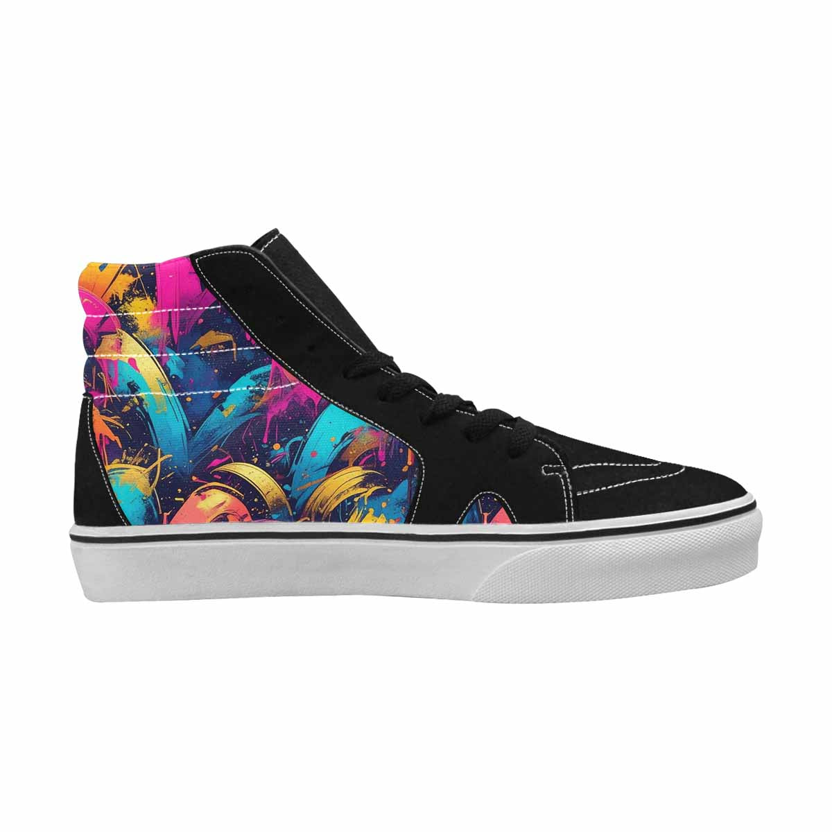 MEN'S Paint Splatter High Top Canvas Y2K Shoes