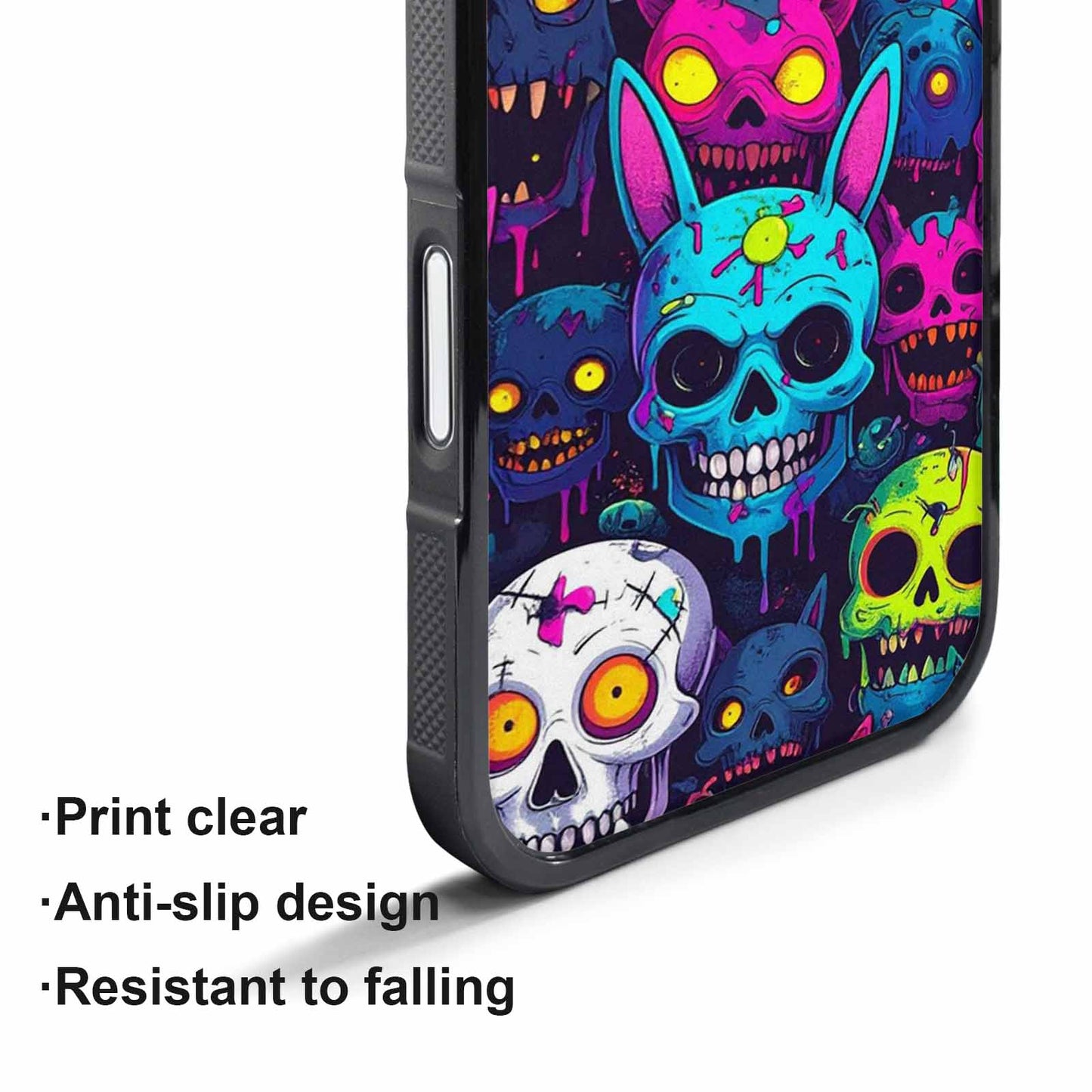 iPhone 17 Pro Case — Mixed Toxic Glow Creature Pattern Cartoon, Custom Phone Case