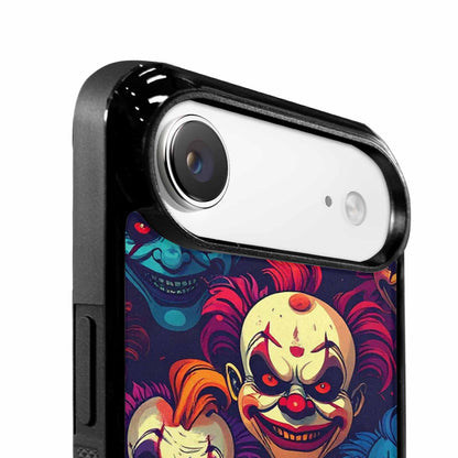iPhone 17 Air Case — Evil Clowns Heads Faces Overlapping Cartoon, Original Design Phone Case