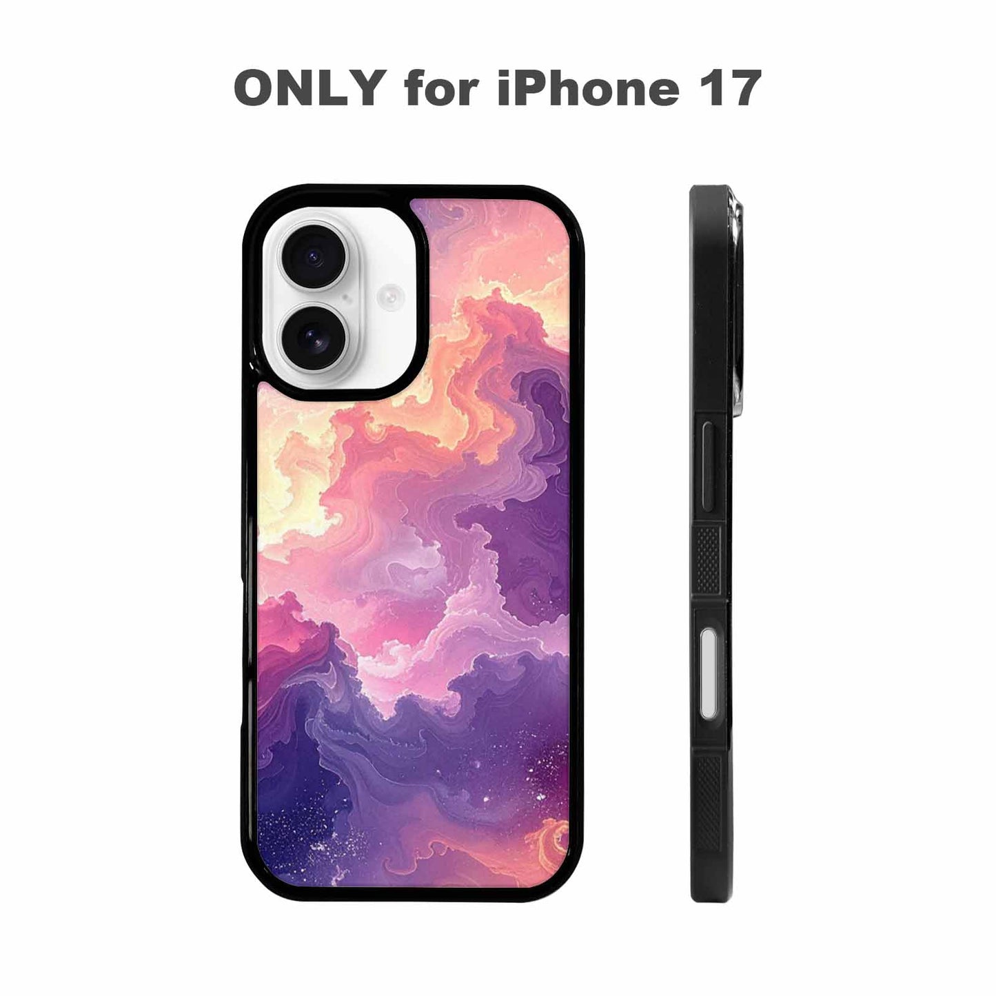 iPhone 17 Case — Seamless Tileable Pattern Of Galaxy Space, Unique Phone Case Design