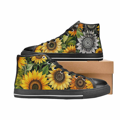 WOMEN'S Sunflower High Top Canvas Grunge Sneakers