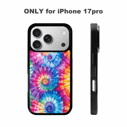 iPhone 17 Pro Case — Small Tie Dye Swirl Pattern Tie, Custom Made Phone Cover