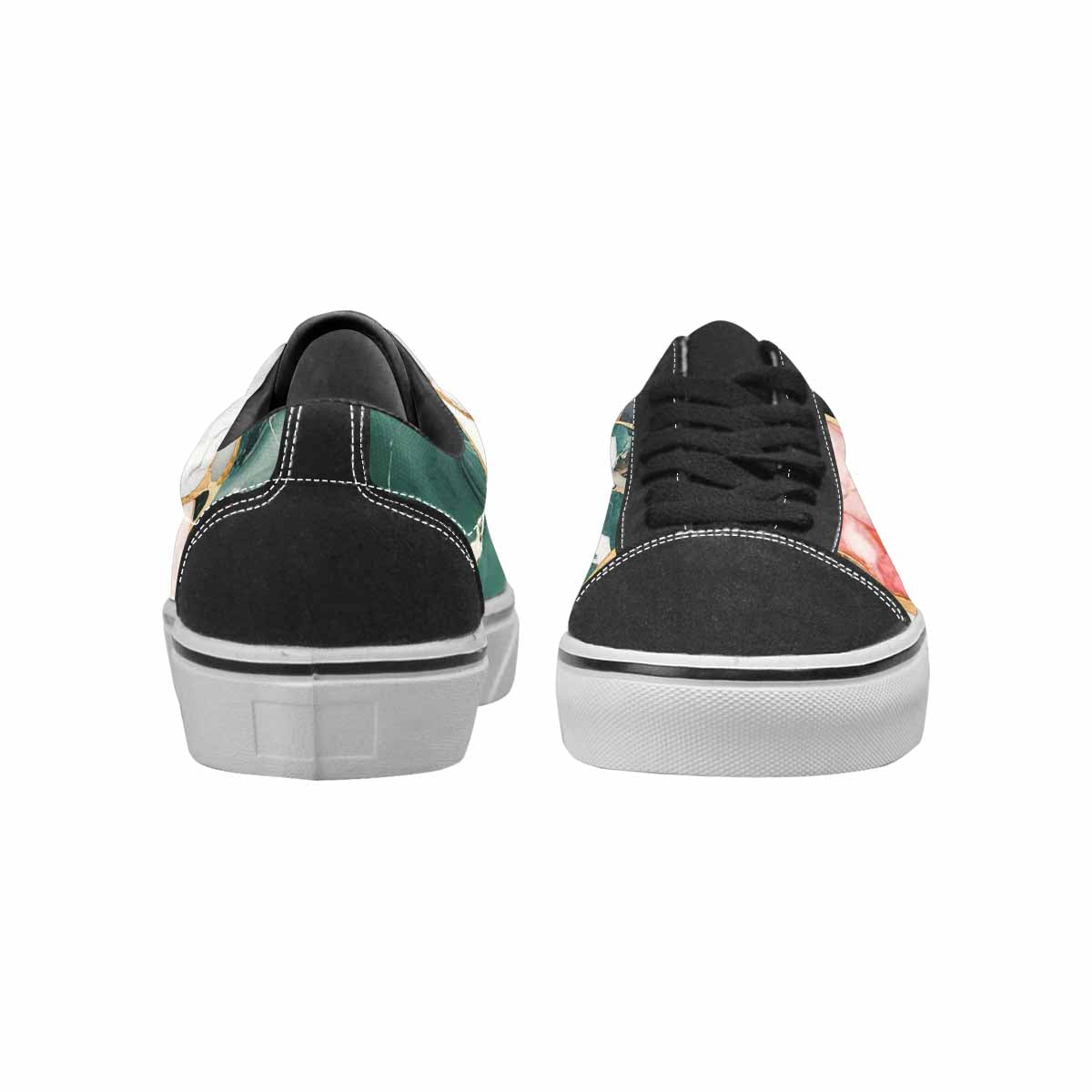 WOMEN'S Marble Stone Texture Canvas Lace-Up Dark Academia Sneakers