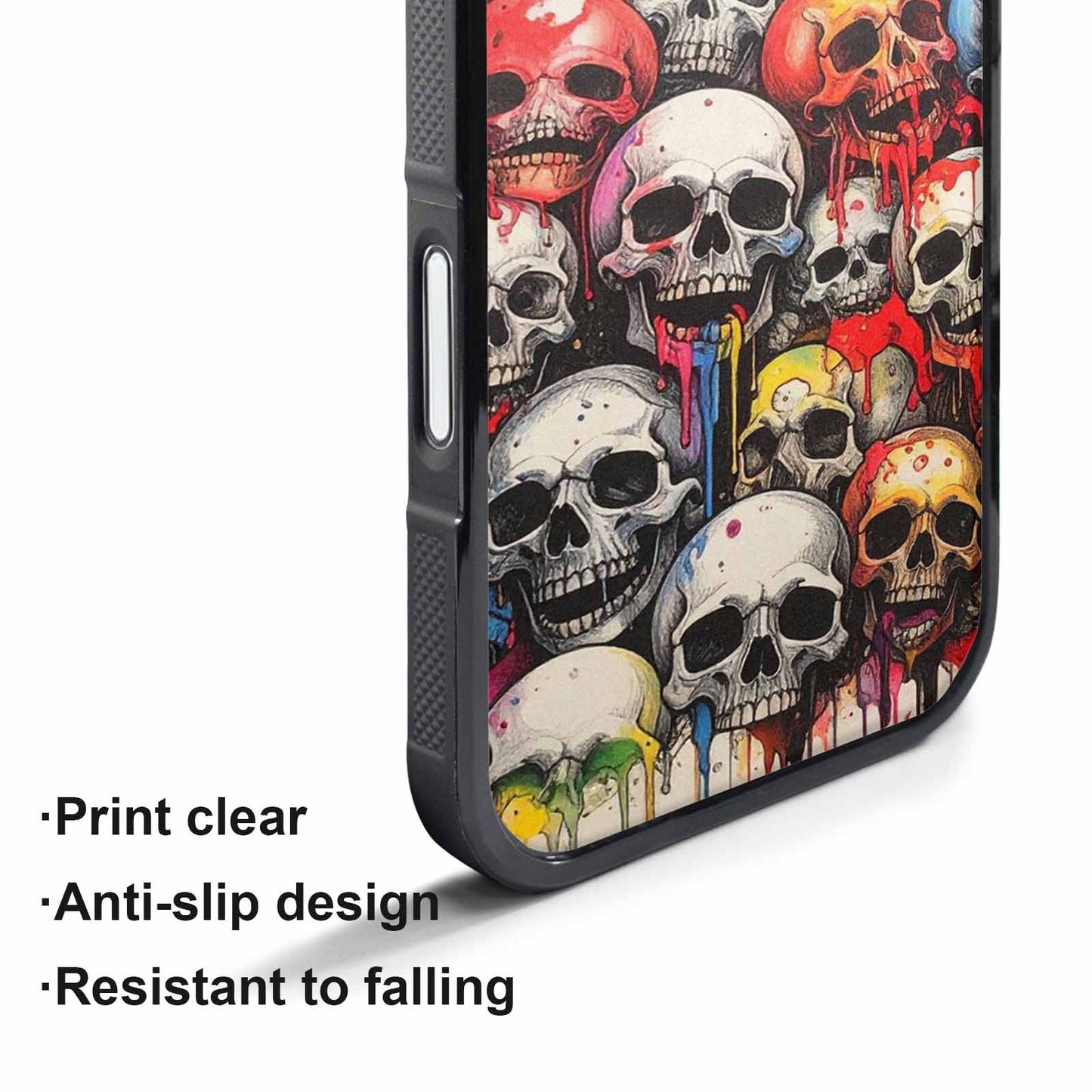 iPhone 17 Pro Max Case — Rainbow From Skull\'s Mouth Gothic Skulls, Original Design Phone Case
