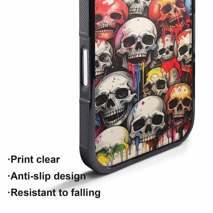 iPhone 17 Pro Max Case — Rainbow From Skull\'s Mouth Gothic Skulls, Original Design Phone Case
