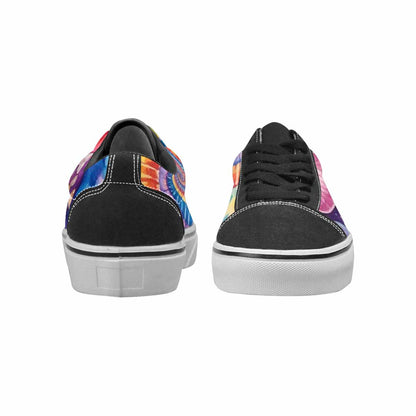 WOMEN'S Mushrooms  Tie Dye Lace-Up Canvas Vivid Custom Sneakers