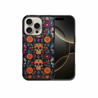 iPhone 16 Pro Case — Colorful Dia De Los Muertos Sugar, Original Design Phone Case