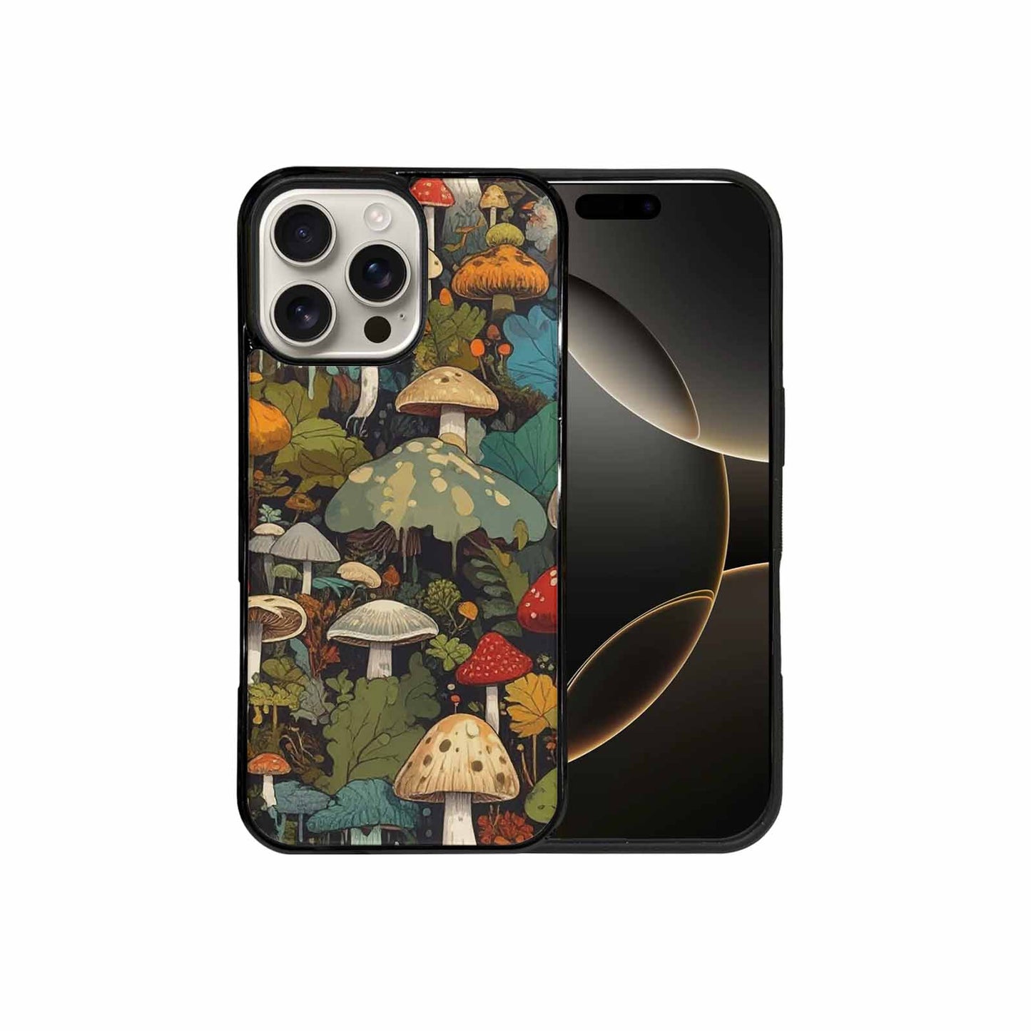 iPhone 16 Pro Max Case — Mushrooms Camomushrooms Patter Bki Personalized Phone, Unique Phone Case Design