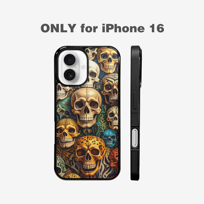 iPhone 16 Case — Skulls Animal Printskulls Patt Ekj, Customized Protective Case