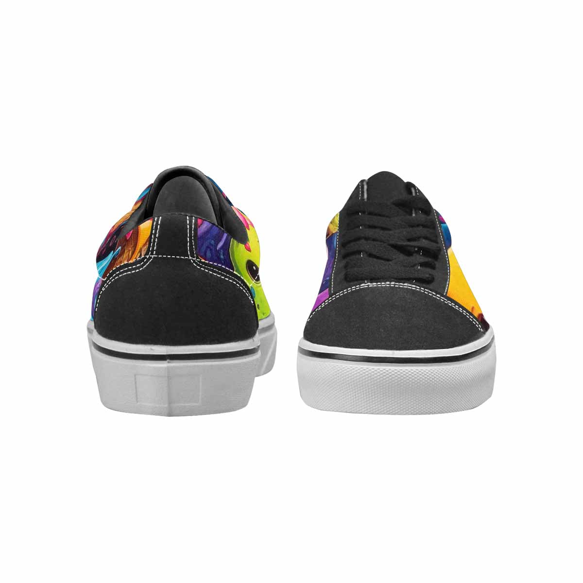 WOMEN'S Ice Cream Monsters  Lace-Up Canvas Cottagecore Sneakers