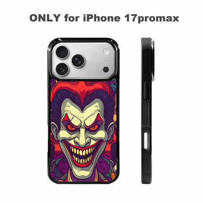 iPhone 17 Pro Max Case — Evil Circus Heads Faces Cartoon Cute, Custom Printed Phone Case