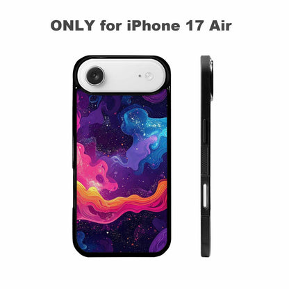 iPhone 17 Air Case — Rose Galaxy Art Seamless Pattern Galaxy, Custom Printed Phone Case